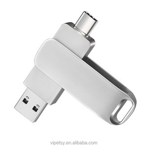 Clé USB Métallique Grande Capacité 2-en-1 Double USB 8 Go 16 Go 32 Go 64 Go 128 Go 256 Go 512 Go USB2.0 Vitesse Mobile Métallique – Vente en Gros - Product Image 1