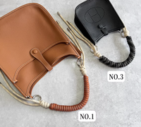 Sangle de sac à main d'épaule de remplacement faite à la main, en paracorde tressé, en fibre de nylon, poignée de sac en corde d'escalade torsadée