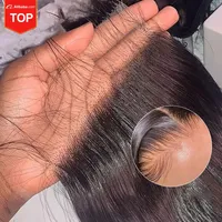 Cabello Humano Virgen Europeo Bozhen Liso Natural Negro 4x4/5x5/13x4 Full HD Grado 12A para Pelucas, Extensiones y Cierres