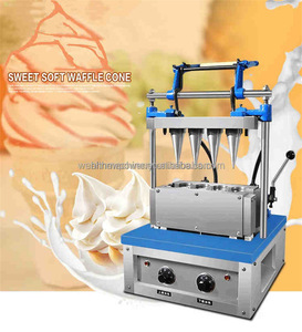 CE 4/6/8/12/24/32 Heads Automatic <b>Biscuit</b> Waffle Cone Maker Coffee Tea Cup Make Ice Cream Cone <b>Machine</b> Waffles Cones - Product Image 2