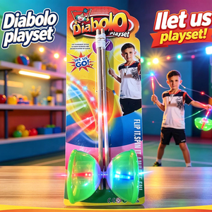 <span class=keywords><strong>Diabolo</strong></span> de jonglage lumineux personnalisé pour diverses activités sportives en plein air, grand format, idéal pour les fêtes - Product Image 1