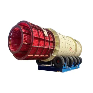 Clay Mineral Ore Washing Machine Drum Trommel Rotary Scrubber for High Clay Alluvial Gold Ore