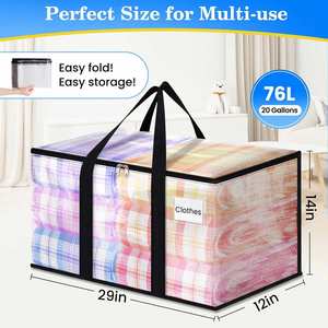 Bolsas de Almacenamiento al por Mayor con Asas, Tamaño Personalizado, Gran Capacidad, para Organizar Ropa, Mudanzas, Empaque y Uso Doméstico - Product Image 2