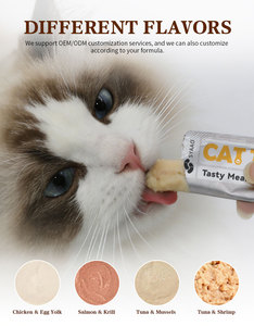Alimento para Mascotas al por Mayor OEM ODM, Barritas de 15g para Gatos, Sabores Atún, Pollo y Salmón, Alimento Húmedo para Gatos con Alto Contenido de Proteínas - Product Image 3