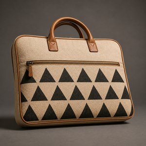 Sac à dos pour ordinateur portable en jute écologique et durable, fermeture éclair, grande capacité, pour le bureau, les voyages, les trajets quotidiens, unisexe - Product Image 4