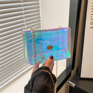 Fashionable Waterproof <strong>Shoulder</strong> <strong>Mobile</strong> <strong>Phone</strong> Messenger <strong>Bag</strong> Colorful Square PU Zipper Closure Polyester Lining Letter Coin Purse - Product Image 1