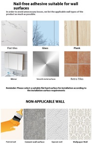Porte-<span class=keywords><strong>papier</strong></span> <span class=keywords><strong>toilette</strong></span> moderne sans perforation, porte-rouleau de <span class=keywords><strong>papier</strong></span> <span class=keywords><strong>toilette</strong></span>, porte-serviettes de salle de bain, crochets de rangement - Product Image 6