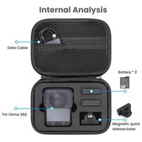 Pour DJI Osmo 360 Standard Combo PU étui de transport en cuir Portable étanche sac de rangement de protection