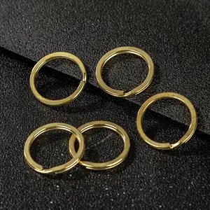 Manufacturers supply 2.0X30 flat copper ring key jewelry bag brass