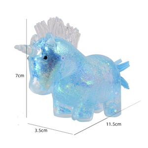 Jouets Squishy Licorne Scintillante en TPR à la Maltose, les Plus Populaires, pour Enfants, Cadeau Promotionnel Anti-Stress et de Décompression - Product Image 5