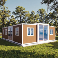 Maison conteneur modulaire respirante pour hôtel, préfabriquée, extensible, moderne, en panneaux sandwich, villa, hall, chambre, salon, extérieur