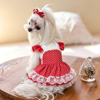 Robes de Mariage Classiques Brodé(e)s en Polyester pour Chiens de Petite Taille – Confortables, Respirantes, Toutes Saisons, Vente en Gros, OEM