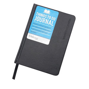 Meilleur prix, planificateur hebdomadaire minimaliste, 80 pages, carnet d'étudiant, format A5, couverture rigide en cuir, reliure cousue, logo personnalisé pour test - Product Image 1