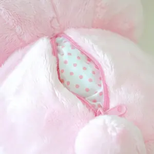 หมอนเด็กทารกผ้าพลัฌลายซากุระสีชมพู,ตุ๊กตาหมีรีแลกะของขวัญวันเกิดวันวาเลนไทน์ยัดไส้สำหรับเด็กผู้หญิง