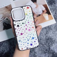 Étui de téléphone portable en cuir TPU scintillant pour iPhone 11 12 13 14 15 16 17 18 Pro Max