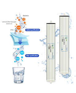 Système de filtration 400 Ro 150 75 100 110, équipement de pompage, <span class=keywords><strong>soude</strong></span> <span class=keywords><strong>caustique</strong></span> pour laboratoire de yaourt, boîtier de membrane 4040 8040 UPVC FRP - Product Image 2