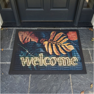Recycled Polyester Rubber Backed Anti-Bacteria Stain Resistant Washable 40x60cm Thin <b>Doormat</b> Digital Printed <b>Custom</b> Design - Product Image 2