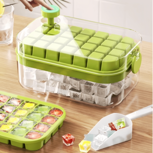Dễ Dàng Phát Hành Tự Làm <span class=keywords><strong>Ice</strong></span> <span class=keywords><strong>Maker</strong></span> Khuôn Trường Hợp 28/64Pcs Vuông <span class=keywords><strong>Ice</strong></span> <span class=keywords><strong>Cube</strong></span> Khay Với Nắp <span class=keywords><strong>Ice</strong></span> Lưu Trữ Hộp & Xẻng Cho Làm Mát Đồ Uống Whiskey - Product Image 1
