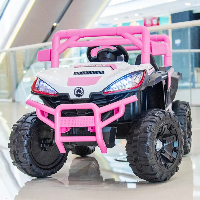 UTV 202312V電気自動車子供用四輪車は子供用電気自動車と一緒に人のおもちゃの車に座ることができます