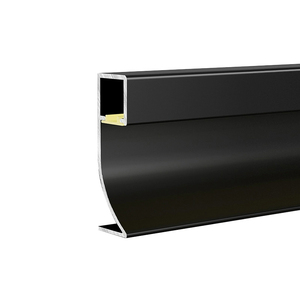 Profil de <span class=keywords><strong>plinthe</strong></span> décorative en métal écologique pour hôtels, 80 mm, en aluminium éclairé, avec éclairage LED facile à installer, de l'usine de Foshan - Product Image 1