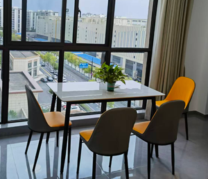 Ensemble <span class=keywords><strong>de</strong></span> table à <span class=keywords><strong>manger</strong></span> en pierre moderne <span class=keywords><strong>de</strong></span> luxe, stable et durable, 5 pièces, chaises écologiques à dossier solide, imperméables, <span class=keywords><strong>meubles</strong></span> <span class=keywords><strong>de</strong></span> <span class=keywords><strong>salle</strong></span> à <span class=keywords><strong>manger</strong></span> - Product Image 4