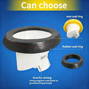 Anillo de cera de caucho flexible, ecológico y a prueba de olores, con diseño moderno para tuberías de desagüe de inodoro de 3 pulgadas con ajuste por compresión. - Product Image 5