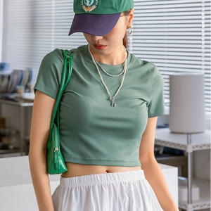 Summer Fashion Lady Printing Butterfly Graphic Tee Women Cotton Round Neck Casual <strong>T-Shirt</strong> Top - Product Image 3