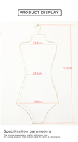 Lavinia Vente en gros Porte-vêtements en métal doré pour femme Cintre pour maillot de bain en forme de corps Cintres pour maillot de bain Cintre pour bikini