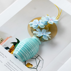 Vase en céramique créatif bleu rose personnalisé avec <span class=keywords><strong>poignée</strong></span>, aimant de réfrigérateur, ornement décoratif <span class=keywords><strong>pour</strong></span> la maison, cadeau en gros - Product Image 4