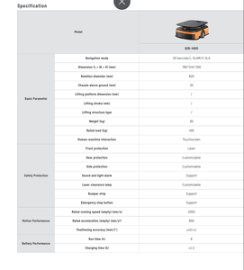 HIKROBOT Q2-400D Industrial Automatic <b>Transport</b> Robot Material Handling Equipment Transfer Trolley - Product Image 6