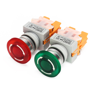 Emergency Stop Button NP4-11MZSD LED Red and Green Belt <b>Light</b> Emergency Stop <b>Switch</b> 1 Open 1 Closed - Product Image 1