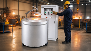 Four <span class=keywords><strong>de</strong></span> fusion à induction électrique RD-80 Mini, capacité <span class=keywords><strong>de</strong></span> 300 <span class=keywords><strong>kg</strong></span> pour la fusion <span class=keywords><strong>de</strong></span> la ferraille, des lingots <span class=keywords><strong>de</strong></span> laiton, <span class=keywords><strong>d</strong></span>'<span class=keywords><strong>or</strong></span> et <span class=keywords><strong>d</strong></span>'argent, pour utilisation en fonderie - Product Image 6
