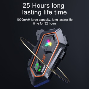 Casque de moto Y20 2X avec interphone Bluetooth, double réduction de bruit, batterie 1000 mAh, interphone bidirectionnel - Product Image 3