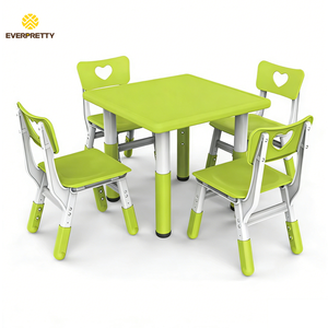 Ensemble <span class=keywords><strong>de</strong></span> meubles pour école maternelle et préscolaire, ensemble <span class=keywords><strong>de</strong></span> table et <span class=keywords><strong>de</strong></span> chaise pour enfants, table et chaise ergonomiques réglables pour enfants - Product Image 1