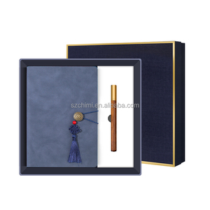 Cahier à boucle rétro par set a5 et stylo en bois coffret <span class=keywords><strong>cadeau</strong></span> d'entreprise 18 cadeaux 1er anniversaire - Product Image 1