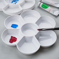 Palette de peinture pour le visage à base d'eau de haute qualité, palette de peinture céramique, aquarelle, acrylique, palette de peinture en plastique écologique