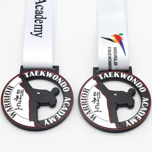 Medalla deportiva de Metal para Karate, aleación de Zinc personalizada, Honor Challenge, Taekwondo, cinturón negro