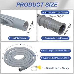 ท่อระบายน้ำคอนเดนเสทแบบยืดหยุ่นเคลือบพีวีซีสองชั้น ท่อโค้งงอแบบมีลอน ท่อโค้งงอแบบมีลอนสำหรับงานไฟฟ้า - Product Image 6