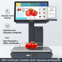 Caisse enregistreuse tactile LongFly Windows certifiée OIML avec balance AI pour étiquettes, modèle A150L, garantie 2 ans, Intel