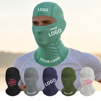 Balaclava respirante et à séchage rapide pour hommes et femmes, protection contre la poussière et le soleil, couvre-visage complet, doublure de casque de vélo, couvre-chef