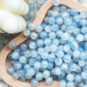 Venta al por mayor de cuentas sueltas de cristal redondas de color gelatina de dos tonos de 8mm para la fabricación de joyas DIY pulsera collar Accesorios - Product Image 6