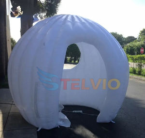 <span class=keywords><strong>Cabina</strong></span> de <span class=keywords><strong>DJ</strong></span> redonda portátil con luz Led grande para escenario, <span class=keywords><strong>cabina</strong></span> inflable para <span class=keywords><strong>DJ</strong></span>, tienda de fiesta para club nocturno - Product Image 5