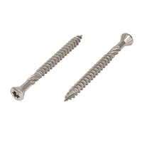 Sekrup Dek Kayu Stainless Steel SUS304 A2-70 Tipe 17 Point Torx Drive 4.5mm 5.0mm Metrik/Inci untuk Luar Ruangan