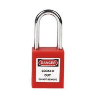 Cadenas de sécurité industriel 38 mm LOTO, verrouillage à anse en acier, antivol, avec cylindre en laiton ou en alliage de zinc