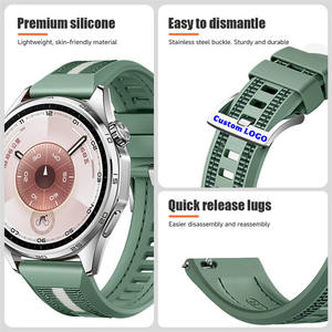 Correa Universal de Nailon y Silicona de 22 mm para Reloj <span class=keywords><strong>Huawei</strong></span> Watch GT6 de 46 mm, Accesorios para Pulsera - Product Image 2