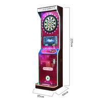 Machine de jeu de fléchettes de sport multijoueur à pièces bon marché en gros Jeu de fléchettes électronique en anglais pour clubs en métal