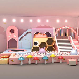 New Design Kids Indoor Soft Play Indoor Play Center Children <b>Small</b> Indoor Playground Equipment with <b>Slide</b> Ball Pool Ocean Ball - Product Image 1