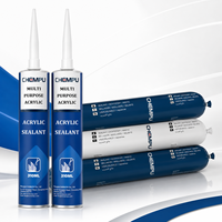 Scellant acrylique flexible blanc de 600 ml prêt à l'emploi pour la rénovation, mastic acrylique de haute qualité pour portes