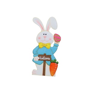 Metal <strong>Easter</strong> Bunny and Egg Lobby &amp; Garden Ornaments Handmade Party Decorations Ming Rich Brand Free Sample Available - Product Image 1