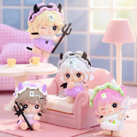 100% Officiel Keeno Little Demon Series Beans Blind Box Figurines Miniatures de Collection Figurines Anime Sachets Surprise Ornements de Bureau